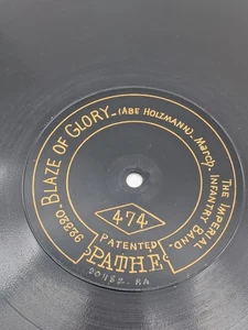 Old Faithful/Blaze of Glory Abe Holzmann IMPERIAL INFANTRY 12" PATHE PRE-WW1 VG+ - Picture 1 of 6