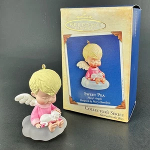Hallmark Keepsakes Mary's Angels Sweet Pea with Kitten - Picture 1 of 6