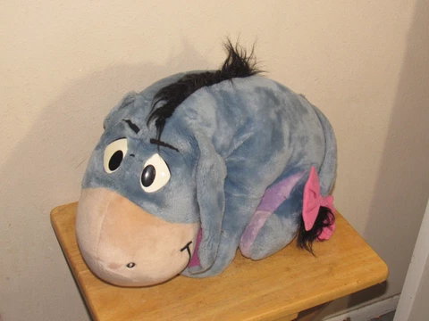 LARGE Disney Winnie The Pooh Big Eeyore Plush 22" Stuffed Animal Cover