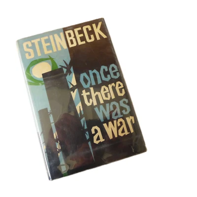 ONCE THERE WAS A WAR John Steinbeck First English Edition 1959 Novel Book WWII - Image 1 of 4
