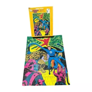 Vintage 1976 Fabulous Fantastic Four Jigsaw Puzzle Guild 200 14”x18” Complete - Picture 1 of 5
