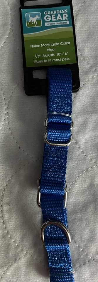 Collar para perro martingala de nailon Guardian Gear 5/8 se adapta a cuellos de 10 a 16 pulgadas - azul Foto 1 de 1