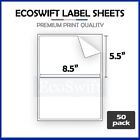 (100) 8.5 x 5.5 XL EcoSwift Shipping Half-Sheet Self-Adhesive eBay PayPal Labels