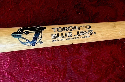 Vintage TORONTO BLUE JAYS MINI Wood BAT 18’’, MLB Collectible Cover