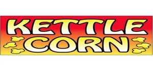 2x10 ft KETTLE CORN Vinyl Banner Sign - rb - Picture 1 of 1