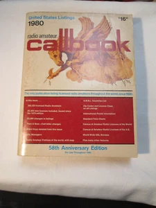 1980 Radio Amateur Callbook 58 th Anniversary Edition American Listings - Zdjęcie 1 z 3