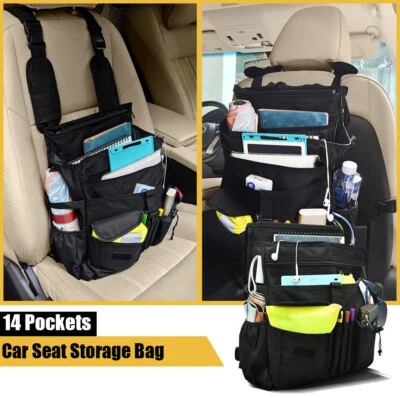 Car Seat Portable Organizer Large 14 Pockets Storage Bag For Nissan Accessories - Image 1 of 4