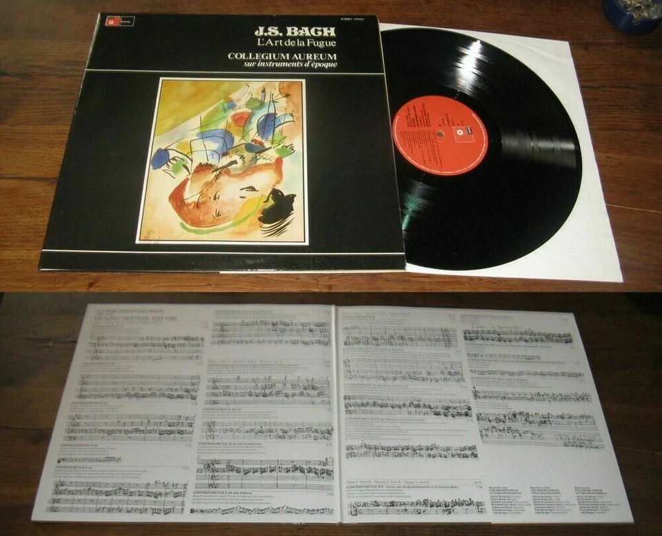 Collegium Aureum-L' art de la fugue DOUBLE LP BASF 75' Bach - Image 1 of 1