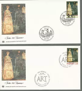 1981 Un Bulgaro 1259 Fresco Nyc #346-7, Geneva #101, Vienna #20 MNH & 3 Fdcs - Picture 1 of 3