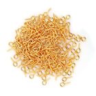 (Gold)200x/Bag Eye Pins Eyepins Alloy Thread Screw Eye Hooks Jewelry Find DTD