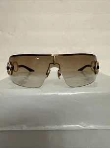 Yves Saint Laurent Women's Brown Shield Sunglasses YSL 6114/S - Picture 1 of 10