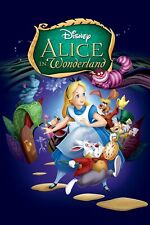 1951 Disney Alice In Wonderland Movie Poster Print Mad Hatter Tea Party 🍿