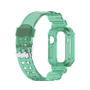 Siamese Transparent Case Strap Integrated Glacier Strap für Watch1234567 Serie - Bild 1 von 18