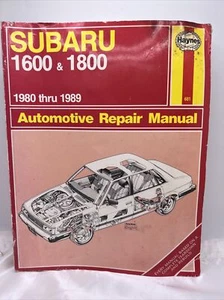 Subaru 1600 y 1800 Haynes 1980-1994 taller de reparación manual sedán Brat Loyale - Imagen 1 de 7