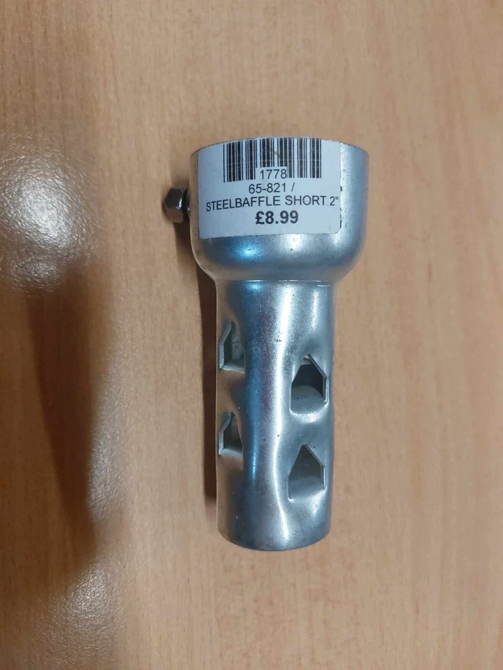 Deflector de escape corto para motocicleta Highway Hawk 65-821 para escape de 2" BC1778 - Foto 1 de 1