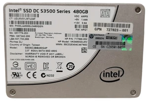 Intel SSD DC S3500 Series SSDSC2BB480G4P 480GB SATA 2.5" 100% Health SSD - Photo 1/2