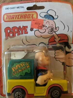 Lesney King Matchbox Die Cast Metal 1980 CS13- POPEYE’S SPINACH POPEYE NIP - Image 1 of 4