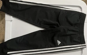 Adidas Girls Black Track Pants Only Size 4- Preowned - Picture 1 of 3