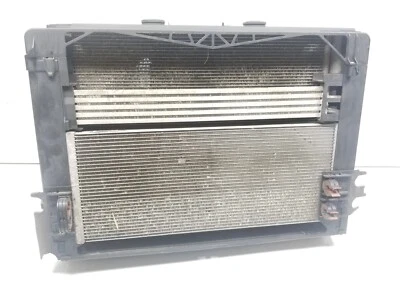 09 10 11 12 BMW 750LI MOTOR RADIADOR REFRIGERANTE CONDENSADOR VENTILADOR MONTAJE OEM Foto 1 de 4