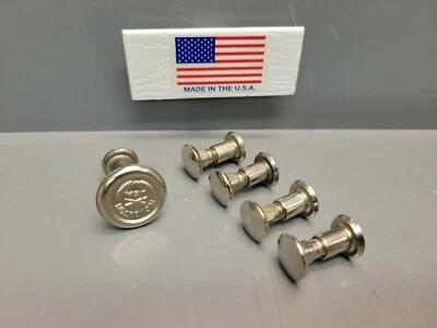 Manija de sierra de mano Nicholson medallón y 4 pernos acero nuevo stock antiguo EE. UU. Foto 1 de 4