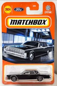 2024 Matchbox 1964 Lincoln Continental Black Car 1/64 Toy Vehicle NEW - Picture 1 of 5
