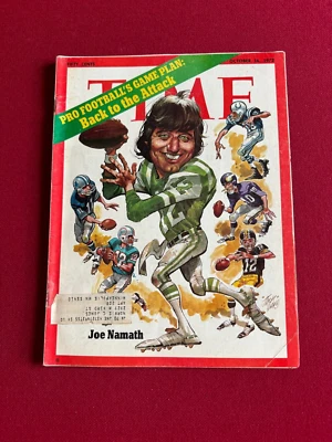 1972, Joe Namath "TIME" Magazine (Scarce / Vintage) Jets - Image 1 of 2