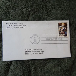Estate Find FDC MADONNA & CHILD, CHRISTMAS 1980 ; 15 CENT, OCT 31, 1980 - Picture 1 of 4