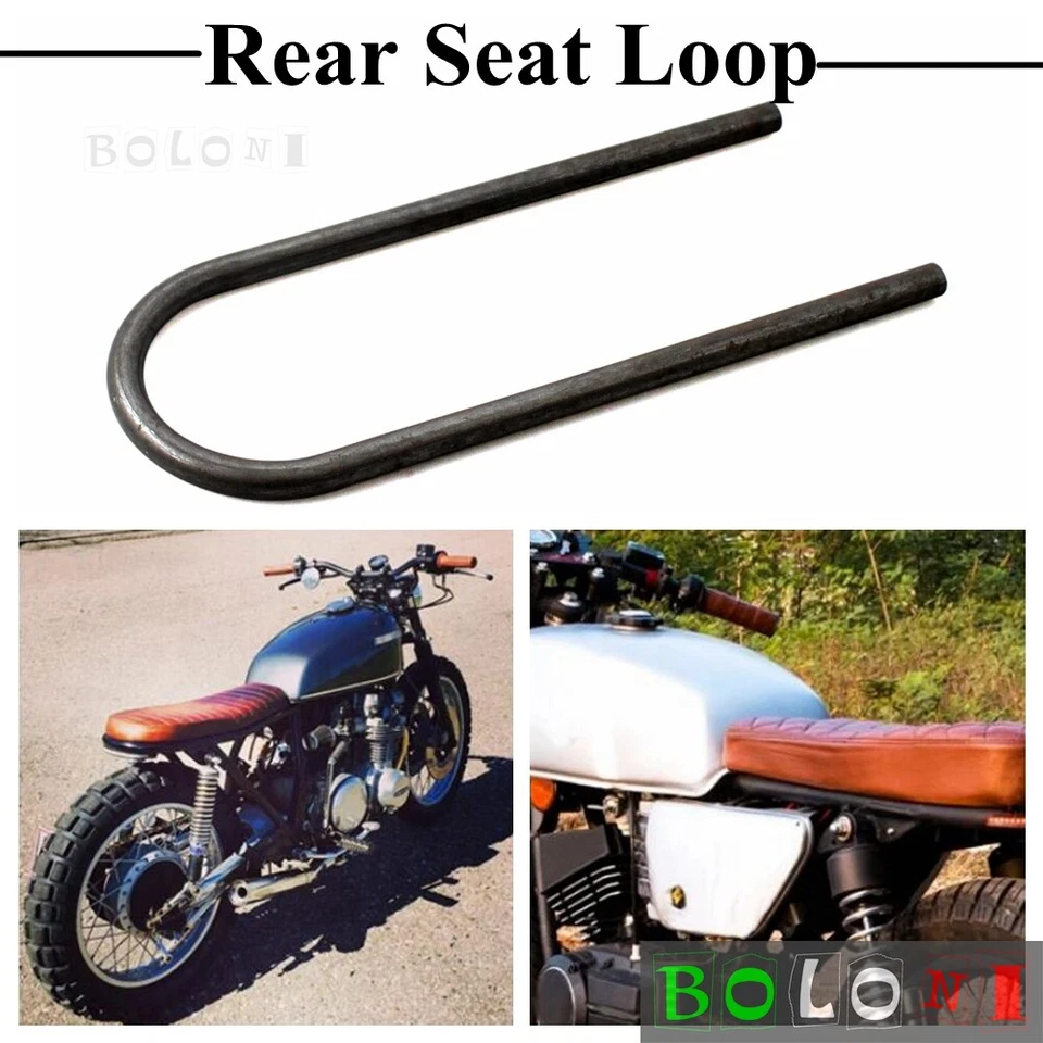 Marco de asiento plano tubo "U" bucle trasero motocicleta 7/8" para aro trasero café corredor Foto 1 de 4