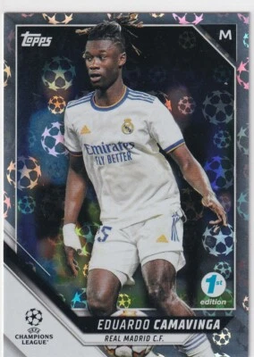 Topps 1st First Edition 2022 CL 141 Eduardo Camavinga Starball Foil - Image 1 of 2