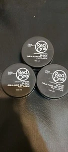 RED ONE Aqua Hair Wax Full Force, 150 ml 3 Packs(black) - Picture 1 of 2