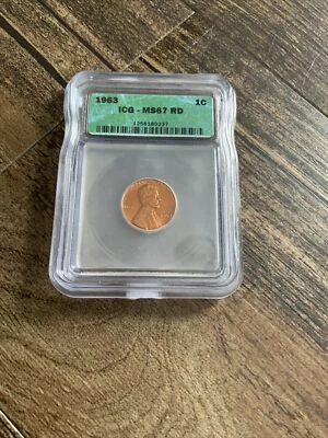 1963 Lincoln Cent MS67RD ICG - Image 1 of 2