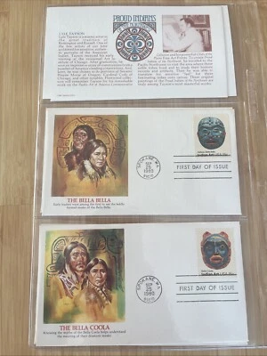 1980 FDC INDIAN MASKS 4 Sheets And 2 Cards With Description, New - Image 1 of 4