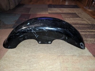 Harley Davidson Fat Boy Softail 2001-2008 guardabarros de rueda delantera negro Foto 1 de 4