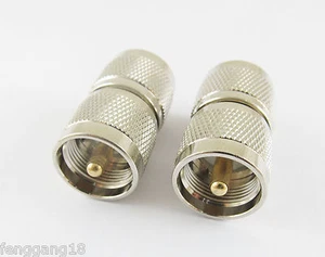 Conector adaptador recto coaxial RF enchufe macho PL259 a UHF macho en serie RF - Imagen 1 de 3