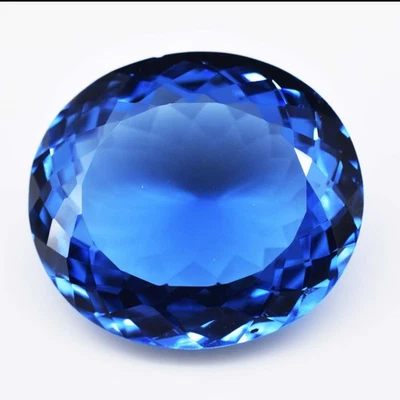 24.40 Cts 19.76x17.63mm Oval Natural Arctic Blue Spinel HUGE Gemstone, Sri-Lanka - Image 1 of 4