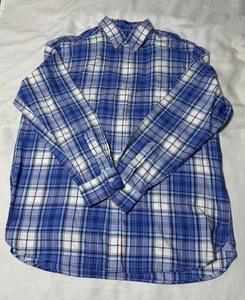 Chaps Button Down Shirt Mens Size L/G Easy Care Long Sleeve Multicolored Check - Picture 1 of 6