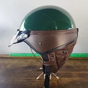 Casque et visière vintage 1992 SHOEI Troy Lee Designs vert/marron taille moyenne lire - Photo 1/20
