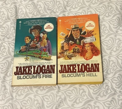 Vintage Jake Logan Adult Western Novels Lot of 2 1979-80 Very Good Condition - Imagem 1 de 2
