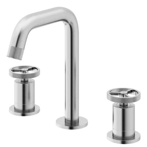 Cass Two Handle Three-Hole Widespread Bathroom Faucet in Brushed Nickel - Picture 1 of 11