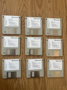 Microsoft Word 6.0 For Windows Version 6.0 | Floppy Disk Set 3.5" Set of 9 - Picture 1 of 1