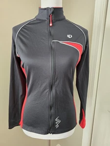 Camiseta deportiva de ciclismo Pearl Izumi L/S Elite negra+roja cremallera completa para bicicleta mujer L usada en excelente estado - Imagen 1 de 9