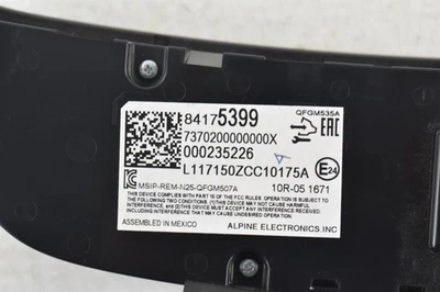 2018 Chevrolet Equinox OEM Climate Control Panel ID 84175399 Used 39K Miles - Image 1 of 4