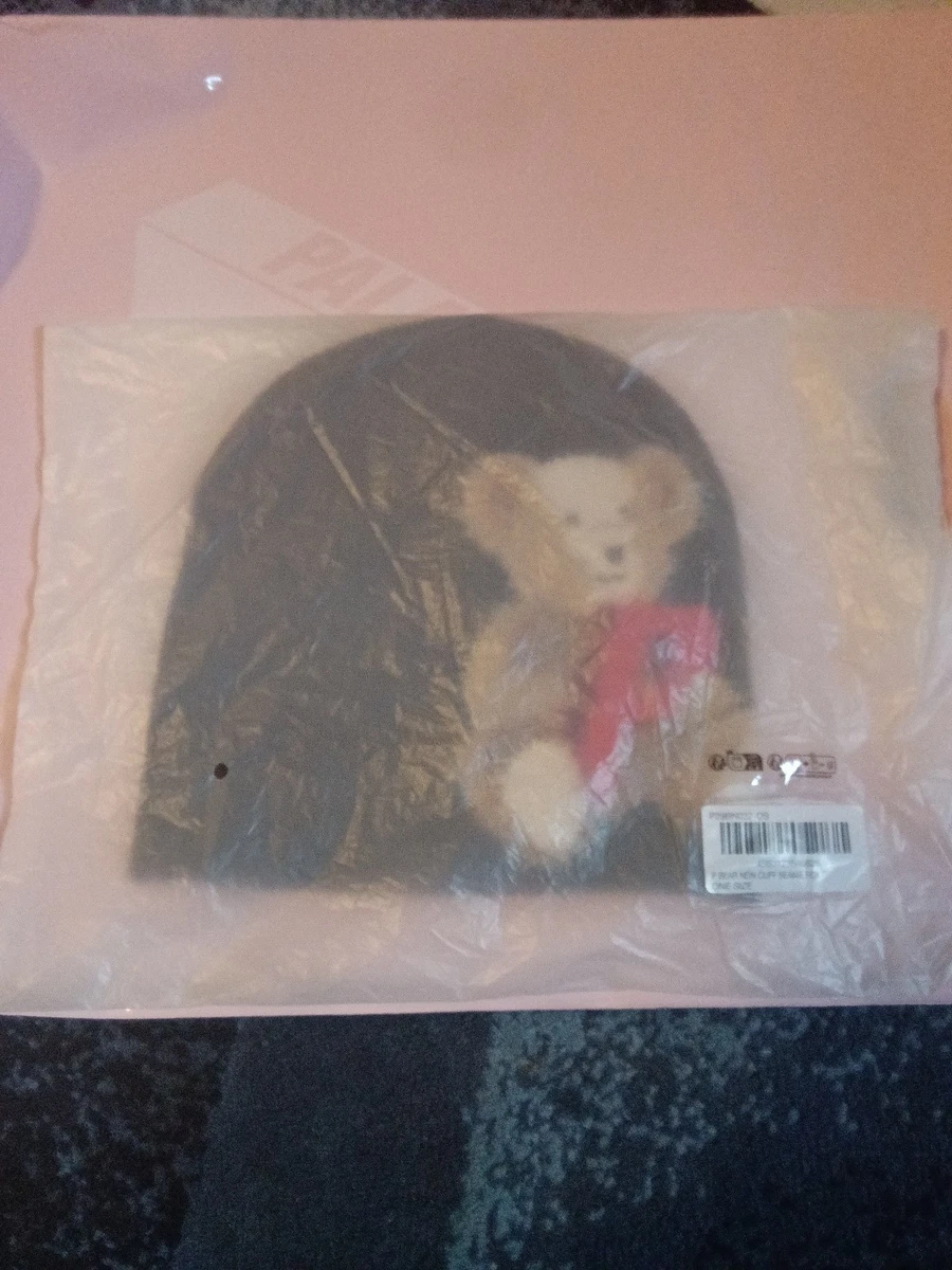 Palace P BEAR NEIN CUFF BEANIE BROWN Palace Beanie Hats for Men