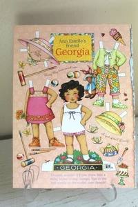 Uncut Paper Doll Full Page Mary Englebreit Georgia Playing Croquet Springtime - Picture 1 of 1