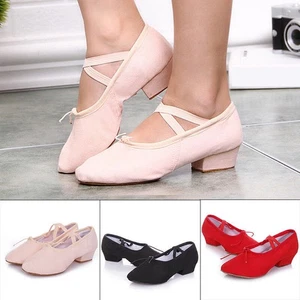 Hot Ballroom Tango Latin Low Heels Dancing Shoes Women Girls Dance Shoe Size - Picture 1 of 12