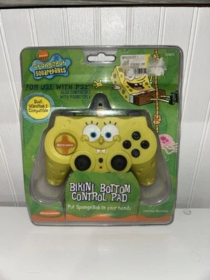 Nickelodeon SpongeBob SquarePants Sony PS2 Controller NEW Free Shipping - Image 1 of 2