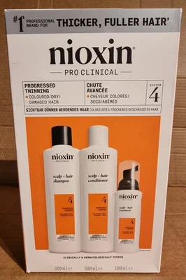 Nioxin Scalp System 4 Hair Thickening Repair Set - Full Salon Sized Large 300ml - Image 1 of 4
