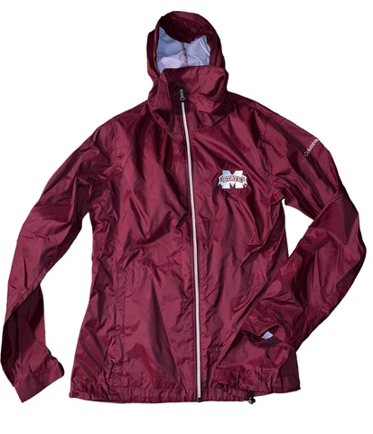 Mississippi State Columbia Jacket Full Zip Windbreaker Jacket Large Bulldogs Cover