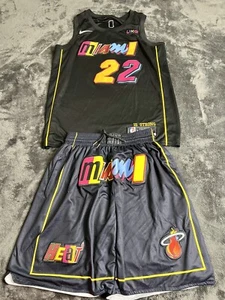 Miami Heat Jimmy Butler 75th Anniversary Mash Up City Edition Shorts & Jersey L - Picture 1 of 3