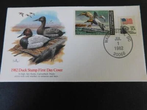 US FEDERAL DUCK STAMP FDC, 1982, SCOTT# RW49, CACHET BY FLEETWOOD - Picture 1 of 1